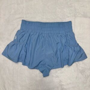 Free People Movement Get Your Flirt on Shorts in color Cloudy Waters | Size M